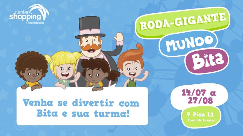 Mundo Bita, fenômeno infantil que conquistou o público na internet chega ao Center Shopping para temporada de férias