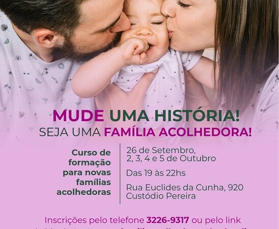 Missão Sal da Terra promove curso de Formação para Famílias Acolhedoras