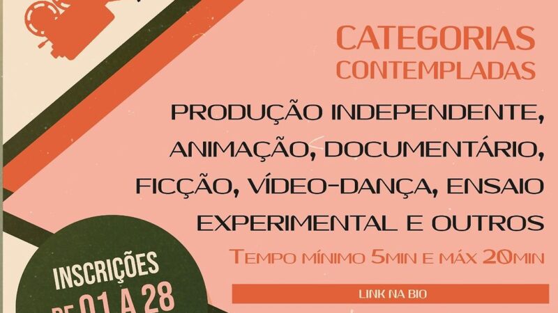 Produtores de audiovisual, atenção! As Inscrições para a Mostra Curta Minas estão abertas