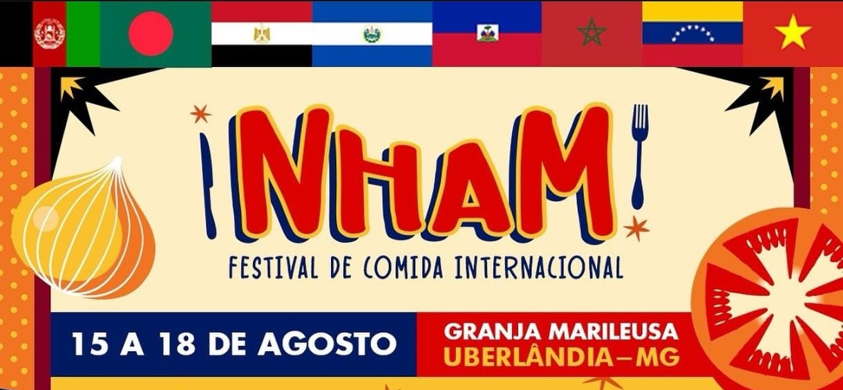 Festival Nham reúne culinárias de oito países e celebra as tradições de famílias refugiadas em Uberlândia