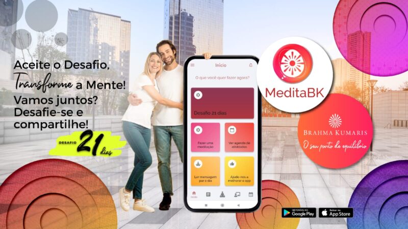 App gratuito MeditaBK lança “Desafio de Meditação 21 dias” no mês da conscientização pela saúde mental