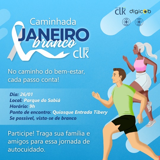 Callink promove caminhada em conscientização ao Janeiro Branco em 26 de janeiro no Parque do Sabiá