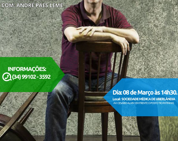 Uberlândia recebe oficina gratuita de Direção Teatral com André Paes Leme