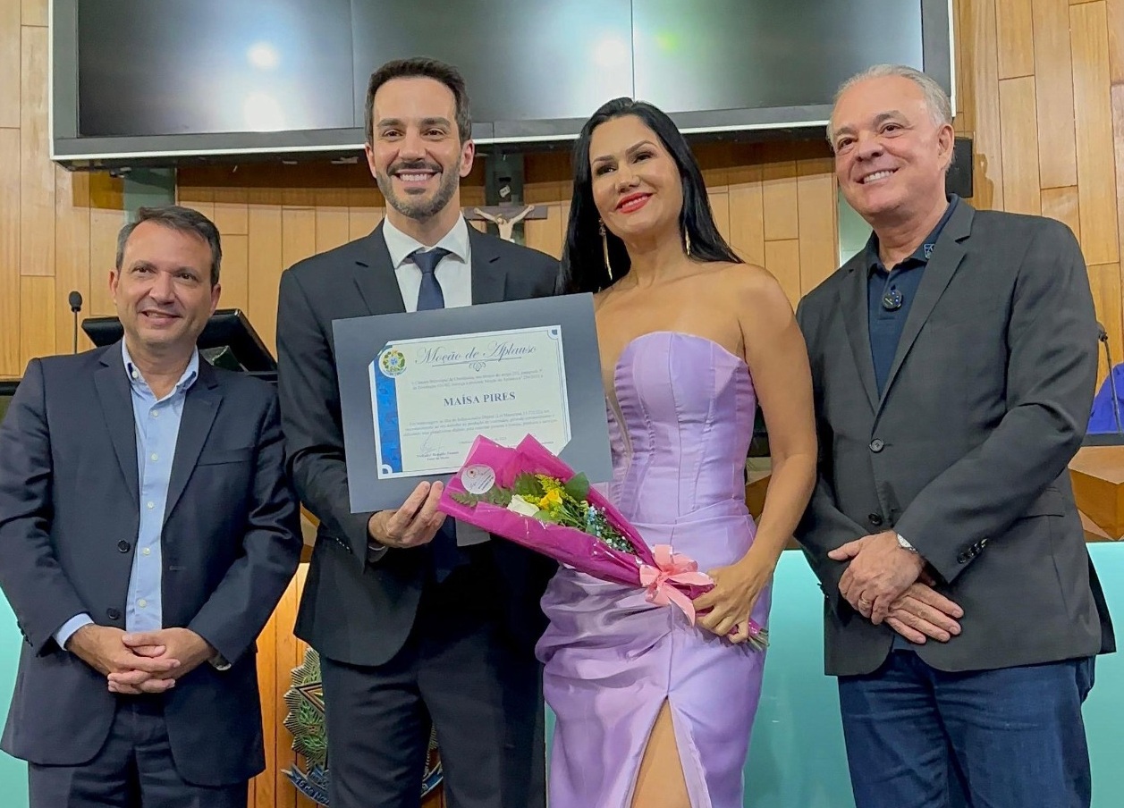 Estilista Maisa Pires é homenageada pela Câmara Municipal de Uberlândia pelo seu impacto social e digital