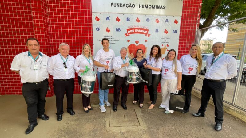 Sicoob Creditril e Grupo Bate Coração promovem ação de doação de sangue em Uberlândia-MG