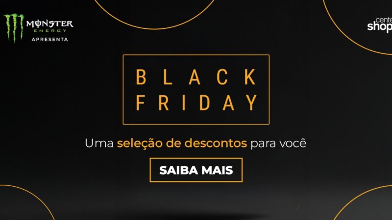 Center Shopping tem máquina de brindes e descontos de até 70% para a Black Friday