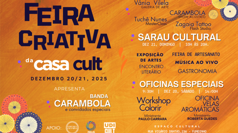 Casa Cult abre as portas no Fundinho com Feira Criativa