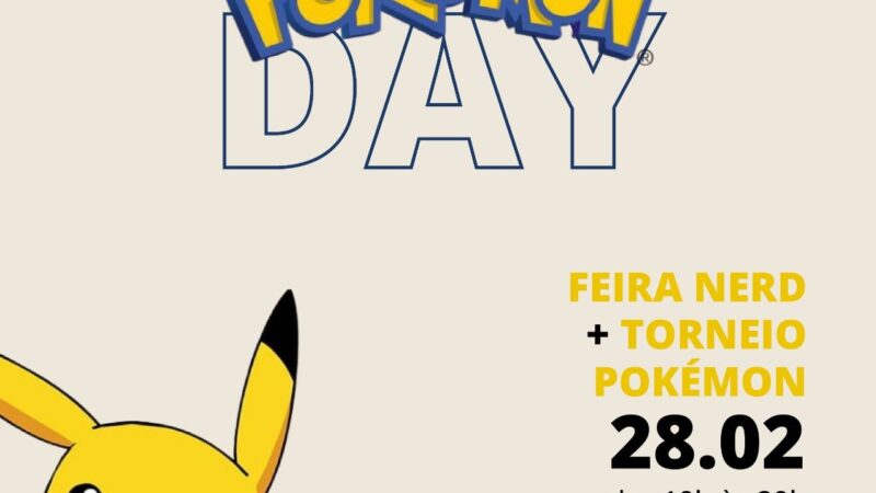 Pokémon Day no Pátio Sabiá celebra 30 anos da franquia com feira geek e atividades para todas as idades