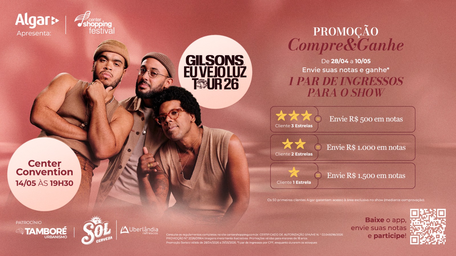 Center Shopping Festival celebra 20ª edição com apresentação inédita de Os Gilsons em Uberlândia