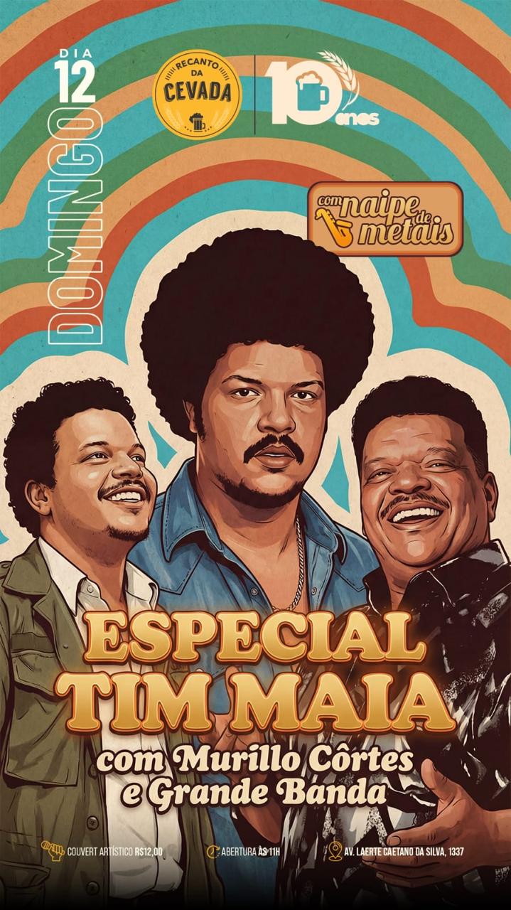 MURILLO CÔRTES CELEBRA ANIVERSÁRIO COM TRIBUTO A TIM MAIA NO PRÓXIMO DOMINGO