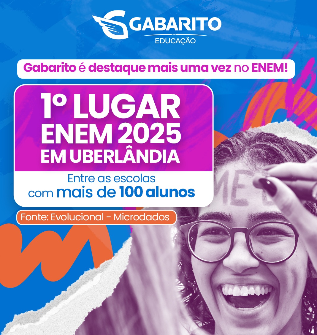 Gabarito lidera ENEM entre instituições de grande porte em Uberlândia