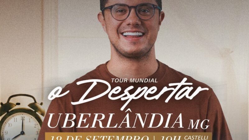 Deive Leonardo apresenta a Tour “O Despertar” 18 de Setembro em Uberlândia