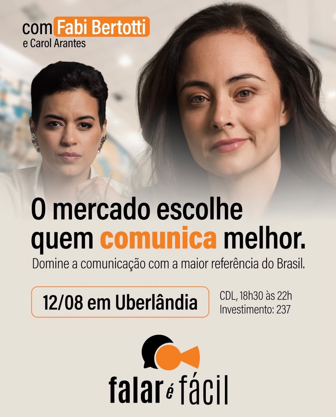 Falar é Fácil traz Fabi Bertotti, maior referência em oratória do Brasil, a Uberlândia