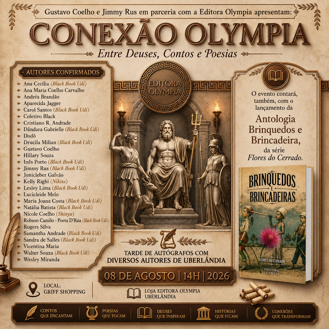 Conexão Olympia: Entre Deuses, Contos e Poesias