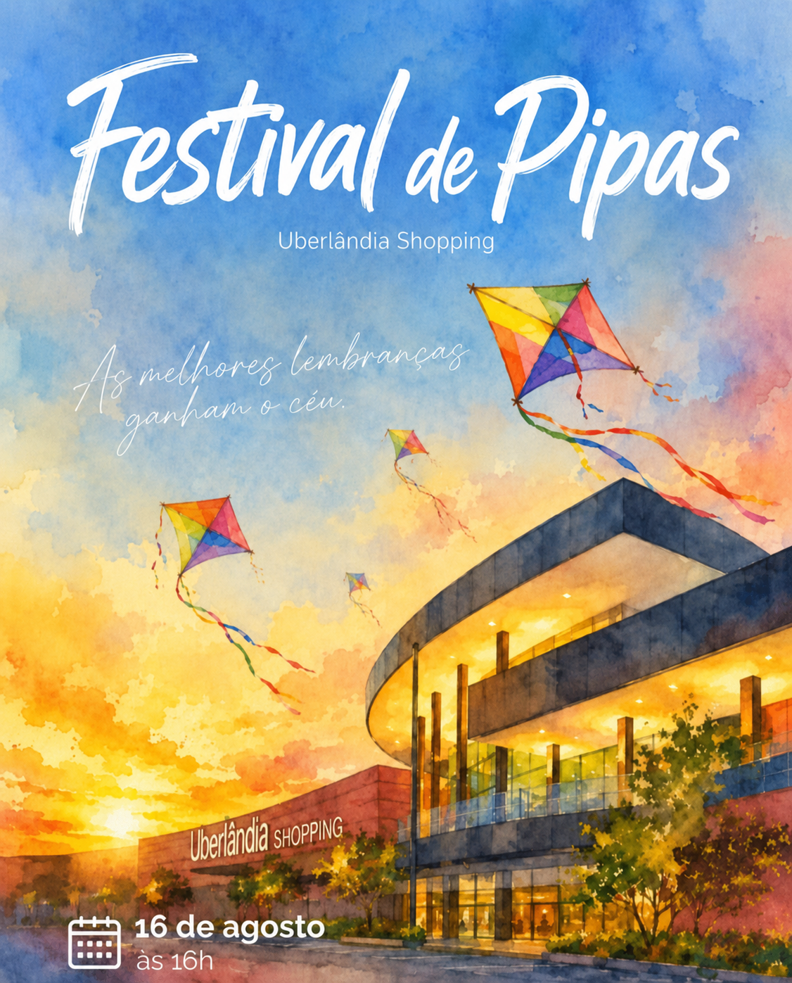 Festival de Pipas colore o céu de Uberlândia neste domingo