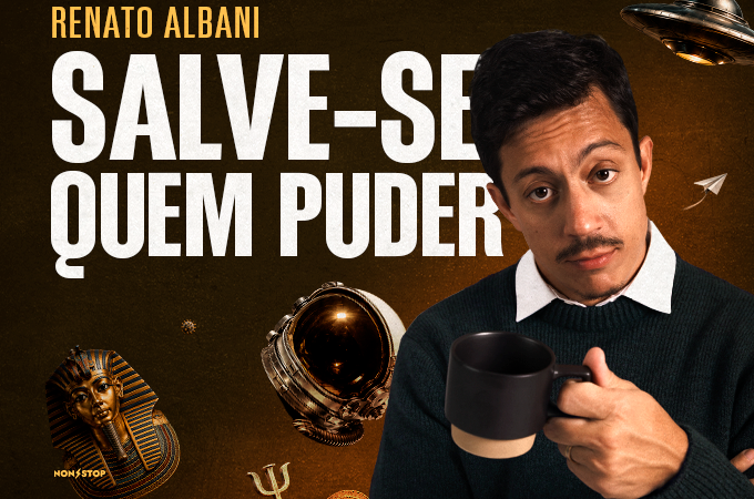 Renato Albani chega a Uberlândia com “Salve-se Quem Puder”, espetáculo que reflete sobre a saúde emocional com humor e leveza