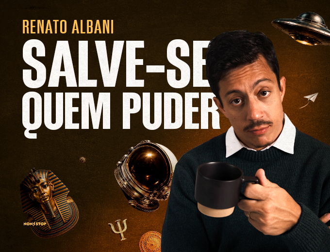 Renato Albani chega a Uberlândia com “Salve-se Quem Puder”, espetáculo que reflete sobre a saúde emocional com humor e leveza