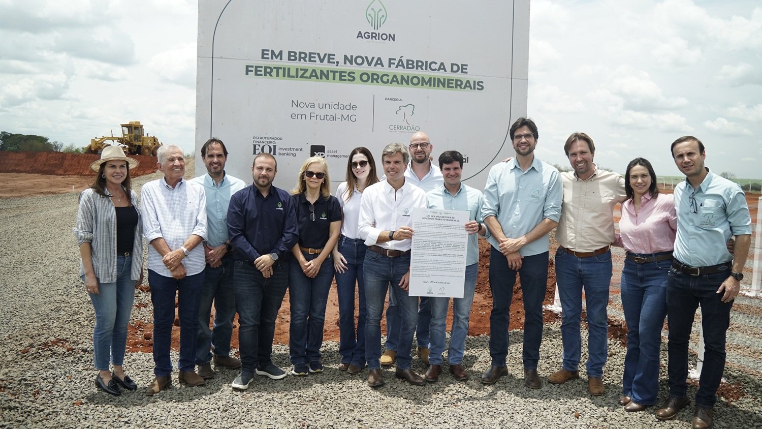 Agrion investe R$ 46 milhões em nova fábrica de fertilizantes em Frutal, em parceria com a Cerradão Bioenergia