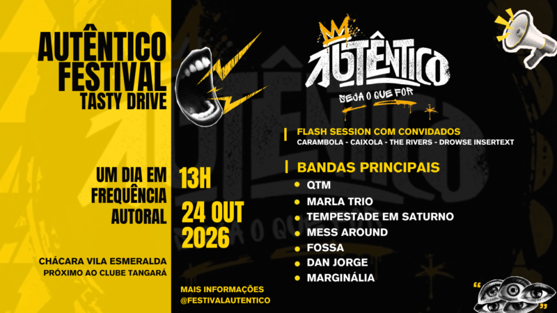 Festival Autêntico estreia em Uberlândia com sete bandas autorais e um convite: menos multidão, mais conexão